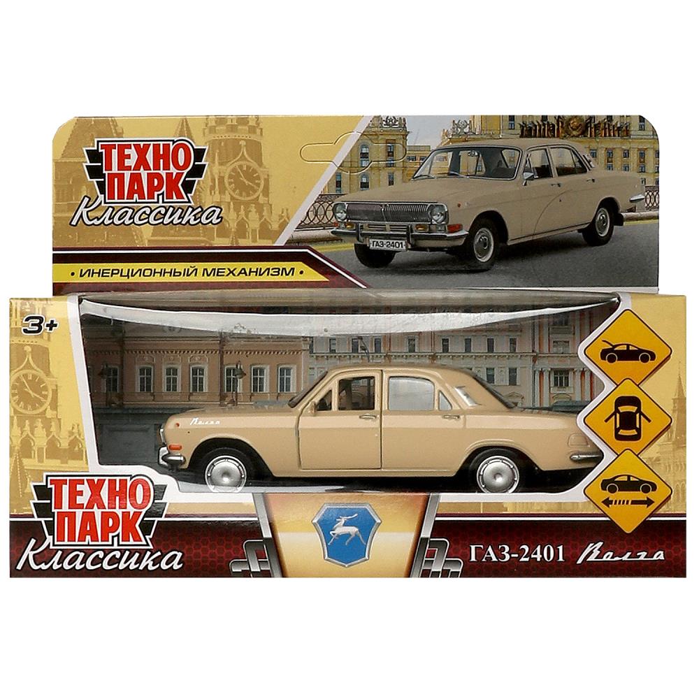 Машина Газ-2401 Волга, 12 см, бежевый (игрушка) Технопарк 2401-12-BG