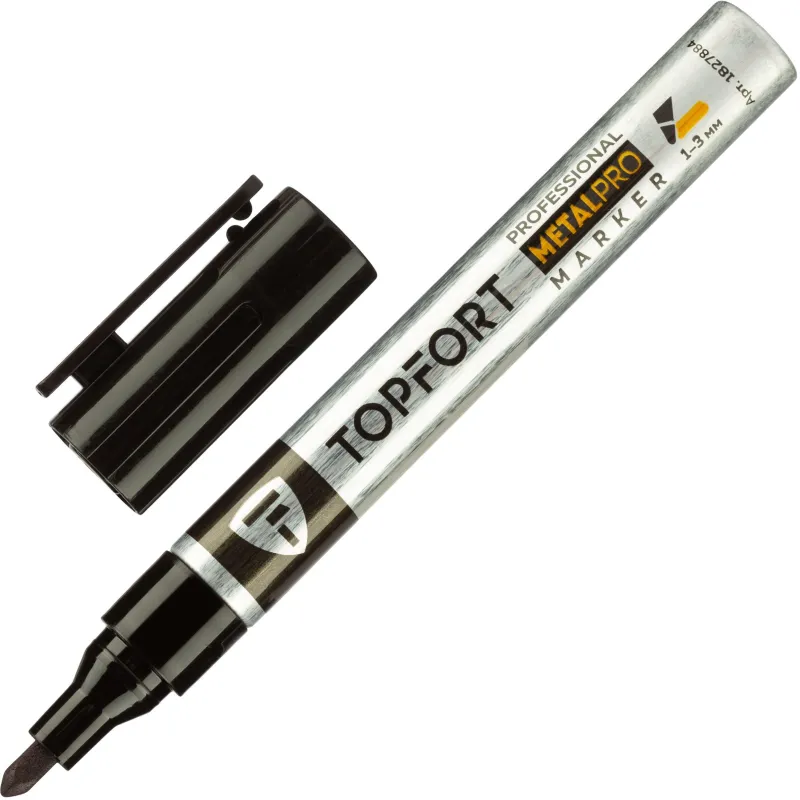 Маркер для металла TOPFORT MetalPro 1-3 мм черный 1827884 ZP1540