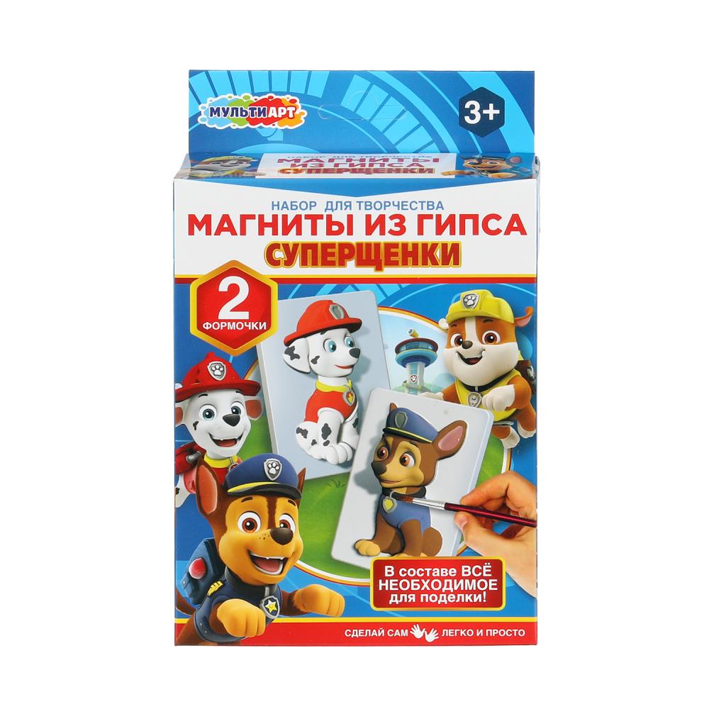 Магниты из гипса Супер щенки, 2 шт. в наборе MultiArt MGN-122816PP