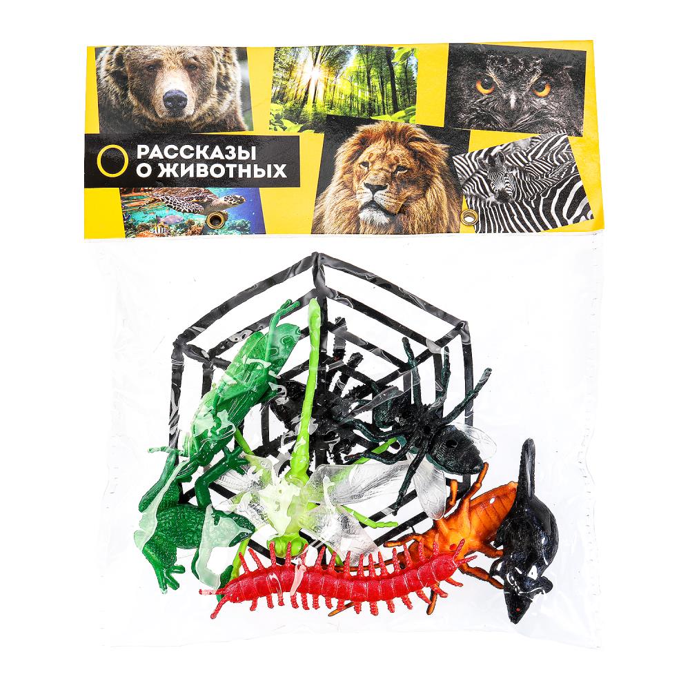 Игрушка пластизоль насекомые (в асс) 9 шт. Играем Вместе 837B (360)