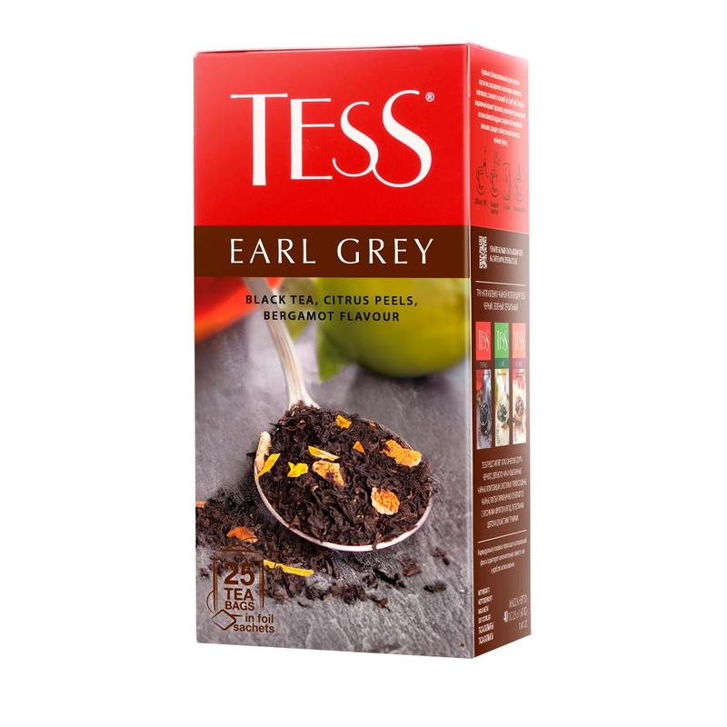 Чай TESS Эрл Грей черный, 25пак 0645-10-1 1253275