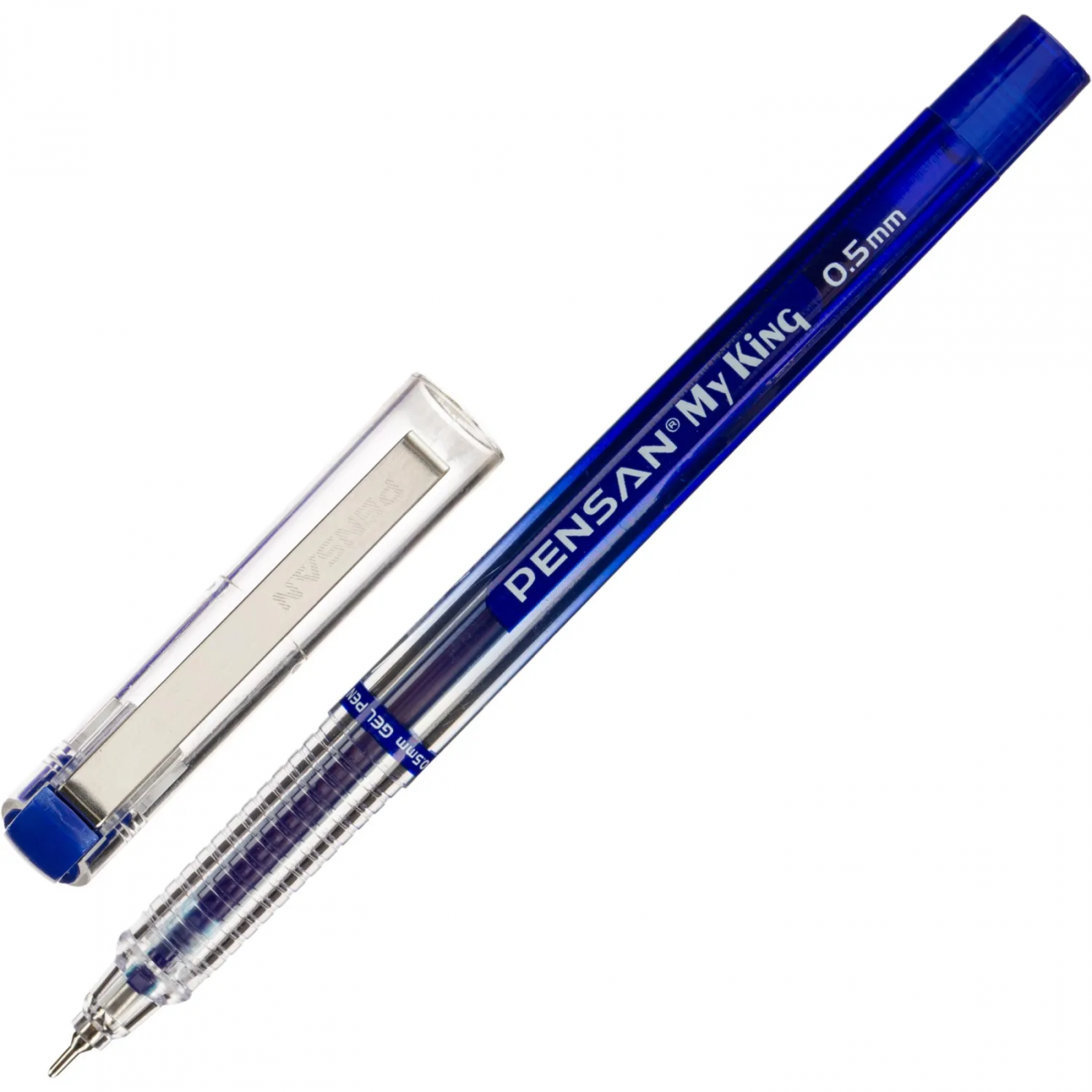 Ручка гелевая неавтомат. MY-KING GEL PEN METAL CLIP 0,5мм, синий Pensan 2337772 6405 blue