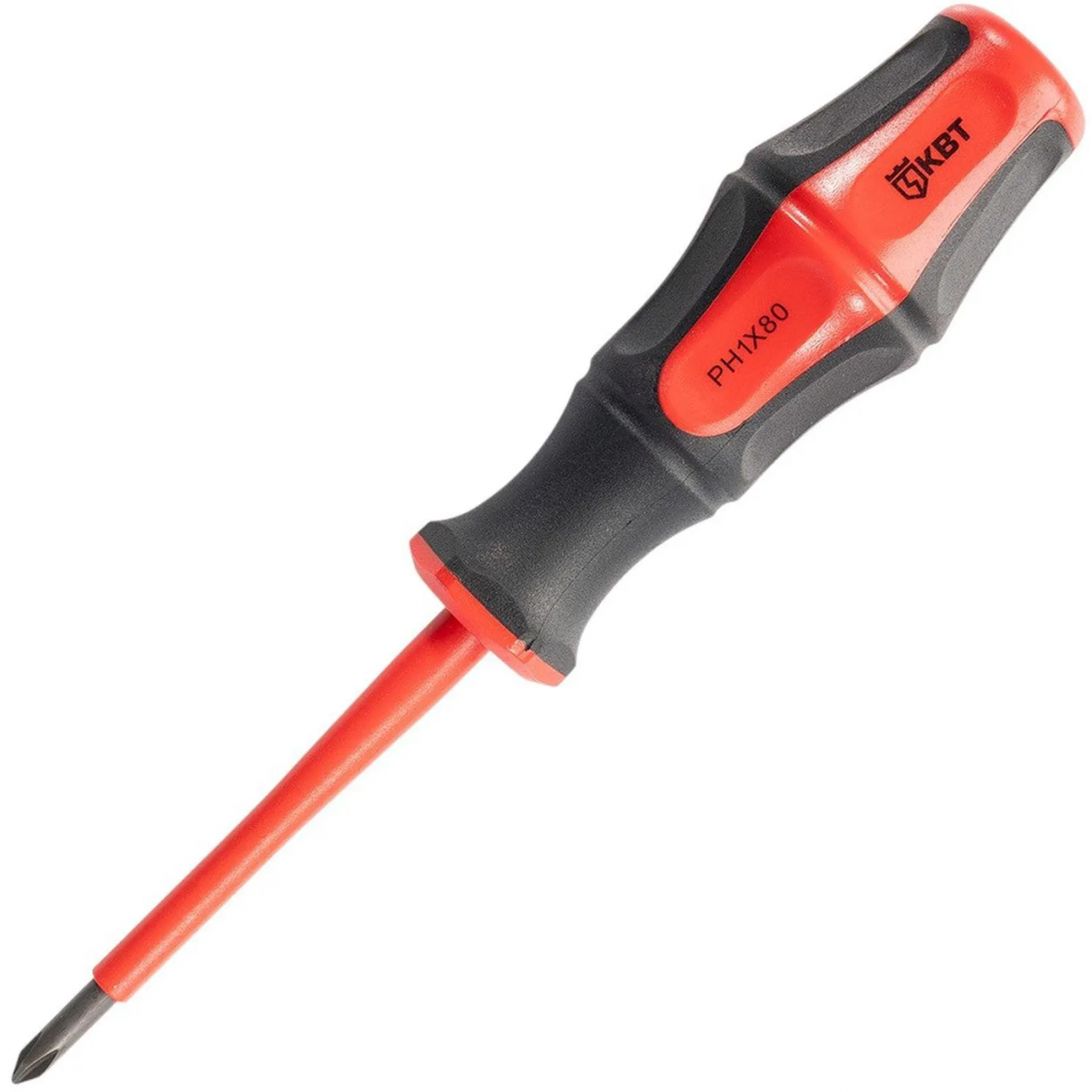 Отвертка диэлектрическая PH1x80 серия ПРОФИ (КВТ) 78611 2370671