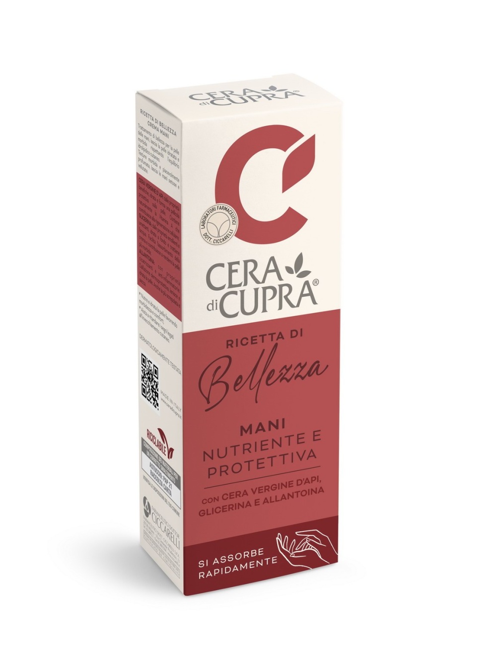 Крем для рук Cera di Cupra Nourishing & Protective Защитный питательный 75 мл 8002140050978