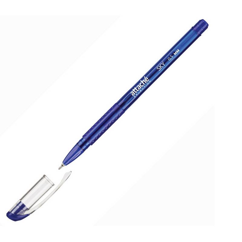 Ручка шариковая Attache Selection Sky синяя (толщина линии 0.5 мм) 391129
