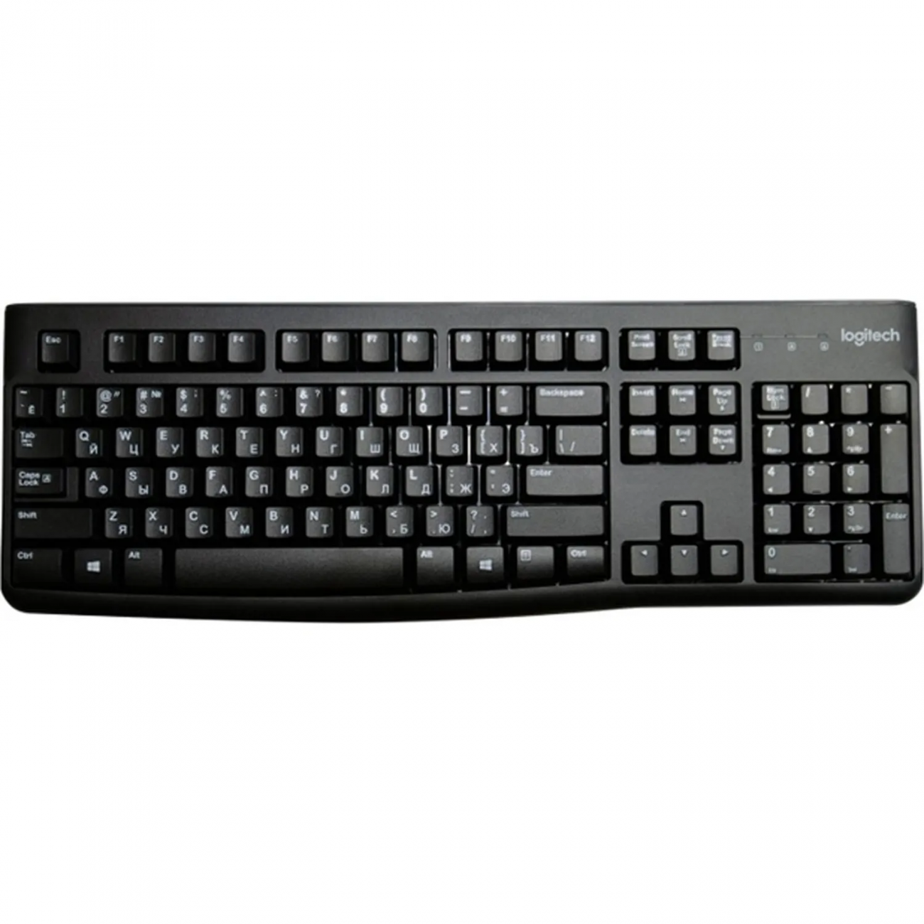 Клавиатура Logitech USB K120 ANSI EN/RU BLACK (920-002583) 2370511