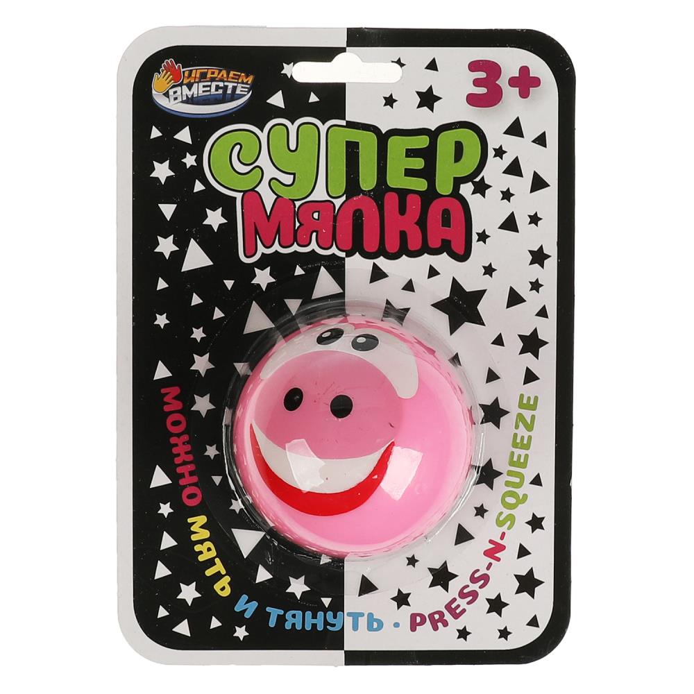 Супер мялка рожица, 6 см, мука Играем Вместе 053B10-22-1SM