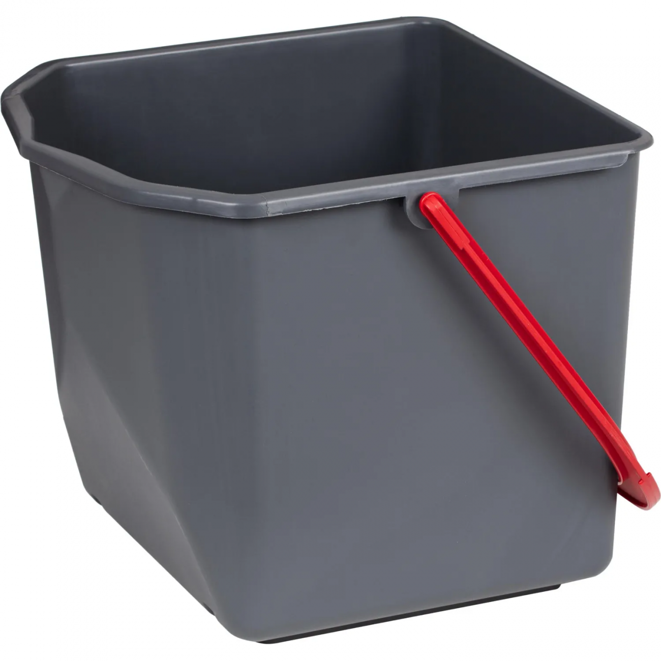 Ведро с красной рукояткой 25л_B-25R Росмоп 2345439