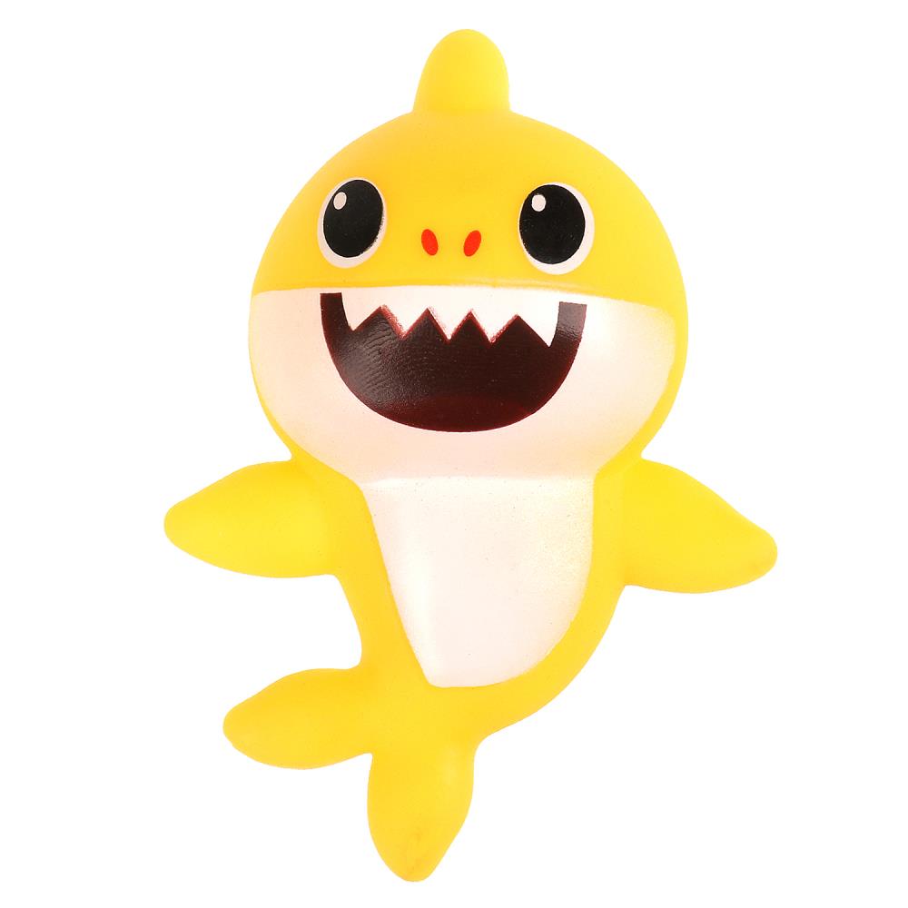 Игрушка для ванны акула желтая, 11 см. в сетке, Играем Вместе 1909R005-R2