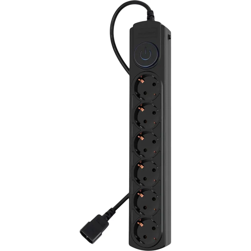 Сетевой фильтр Ippon BK-6-UPS-1.8-10-B 1.8м (6 розеток) черный (1804672) 1829835