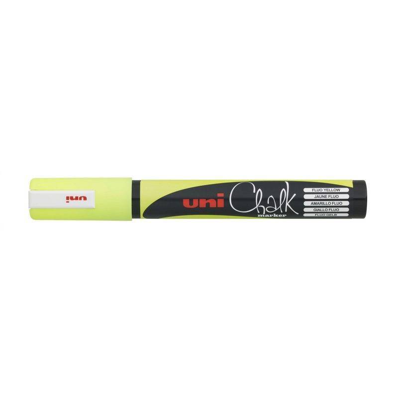 Маркер меловой Uni Chalk жёлтый (толщина линии 2.5 мм) 719203
