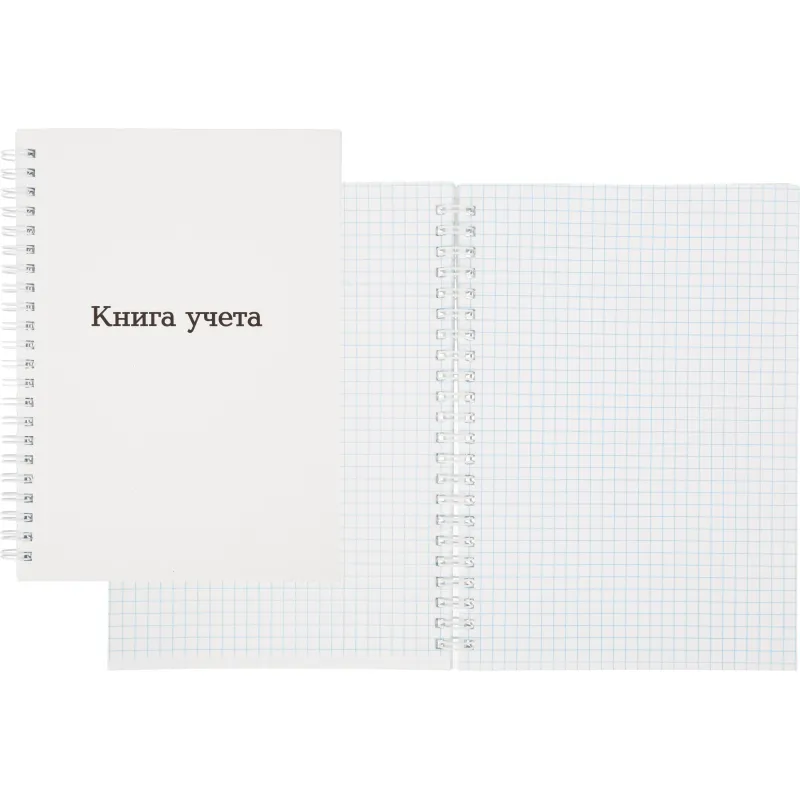 Книга учета Attache А5 96л клетка офсет картон мел. спираль 1805250