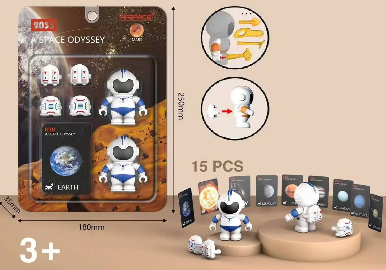 Игровой набор Junfa Покорители космоса: фигурки космонавтов 2 шт WP-12742