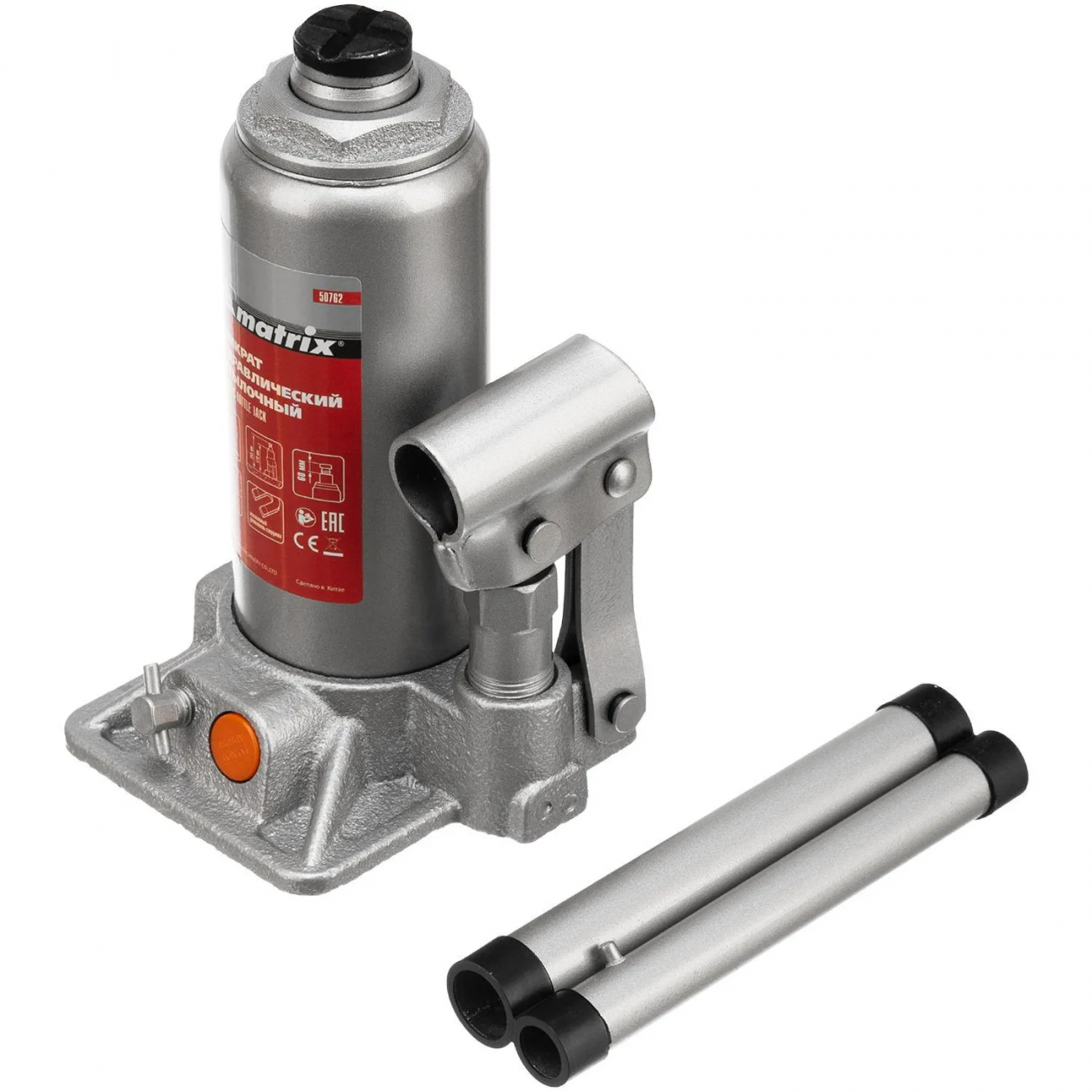 Домкрат гидравлический бутылочный, 3т, 178-343 мм Matrix 50762 2373151
