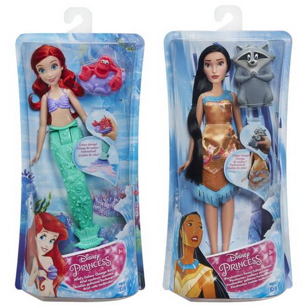 Кукла водная тематика (в асс: русалочка Ариэль / Покахонтас) Disney Princess Hasbro E0053
