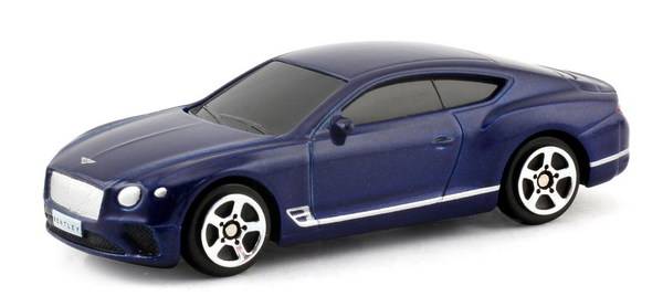1:64 Машина металлическая RMZ City The Bentley Continental GT 2018 (цвет синий) Uni-Fortune 344035S-BLU