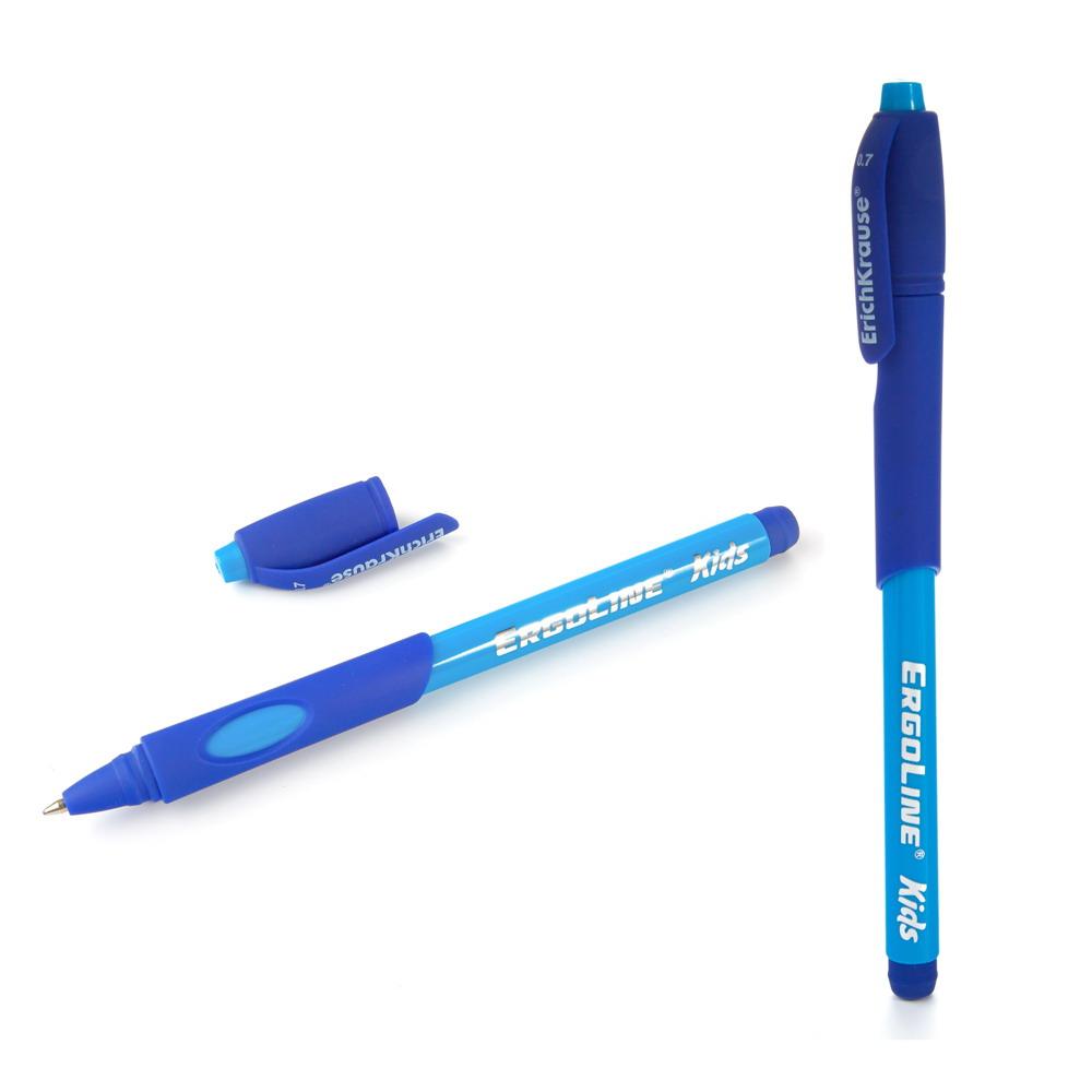 Ручка шариковая ErichKrause ErgoLine Kids, Ultra Glide Technology, синий 41539EK