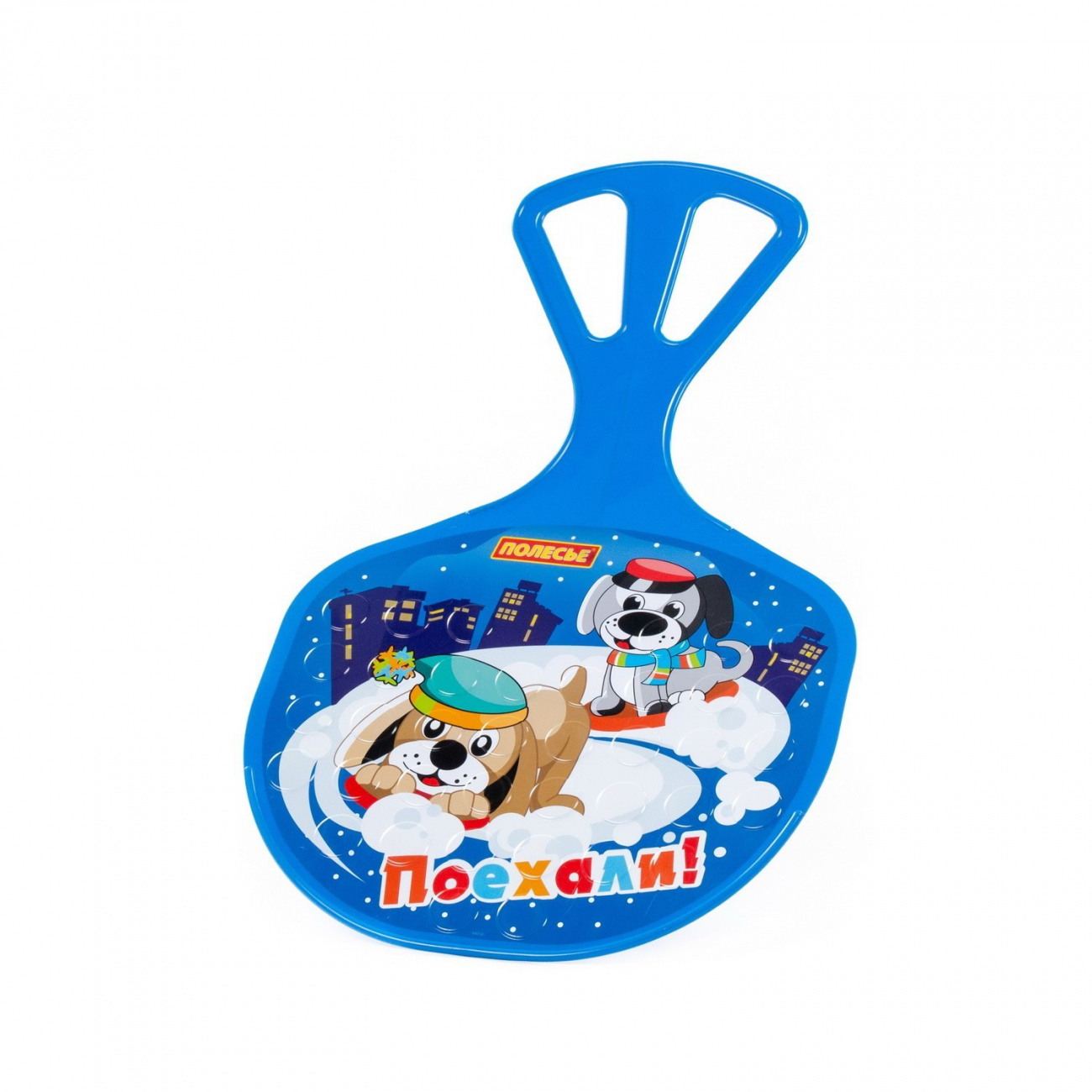 ПОЛЕСЬЕ Ледянка №3 с наклейкой V2 синяя П-96616/синяя