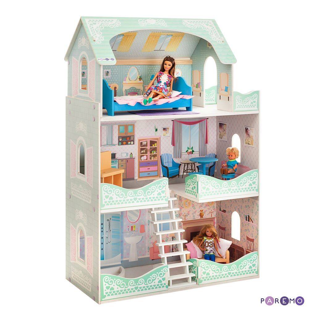 Кукольный домик "Вивьен Бэль" для кукол до 30 см (7 предметов мебели и интерьера) PAREMO PD318-09