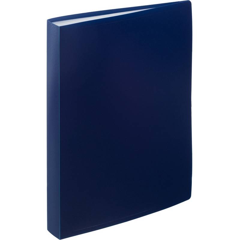 Папка файловая на 60 файлов Attache A4 35 мм синяя (толщина обложки 0.6 мм) 710159
