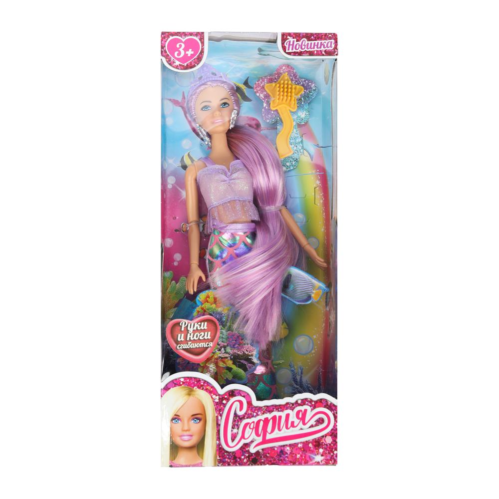 Кукла София русалка, 29 см. руки и ноги сгибаются, аксесс. Карапуз 66001M-LH2-S-BB (24)