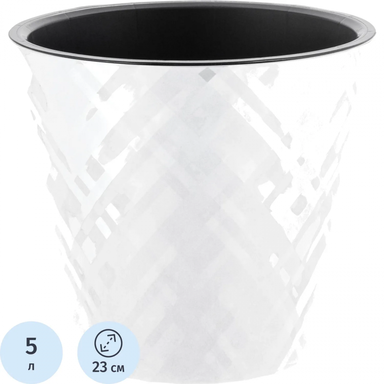 Горшок д/цветов Manhattan D230мм,5л белоснежный жасмин IG670410048 InGreen 2416720