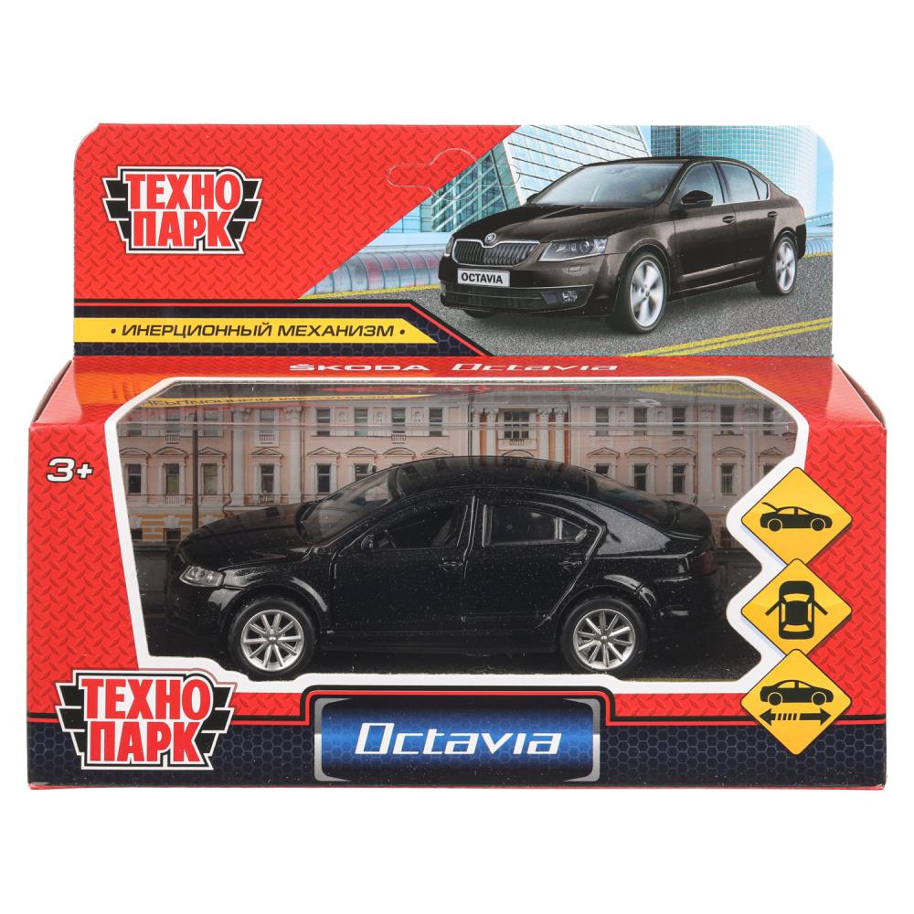 Машина Шкода Октавиа, 12 см, черный (игрушка) Технопарк OCTAVIA-12-BK (72)