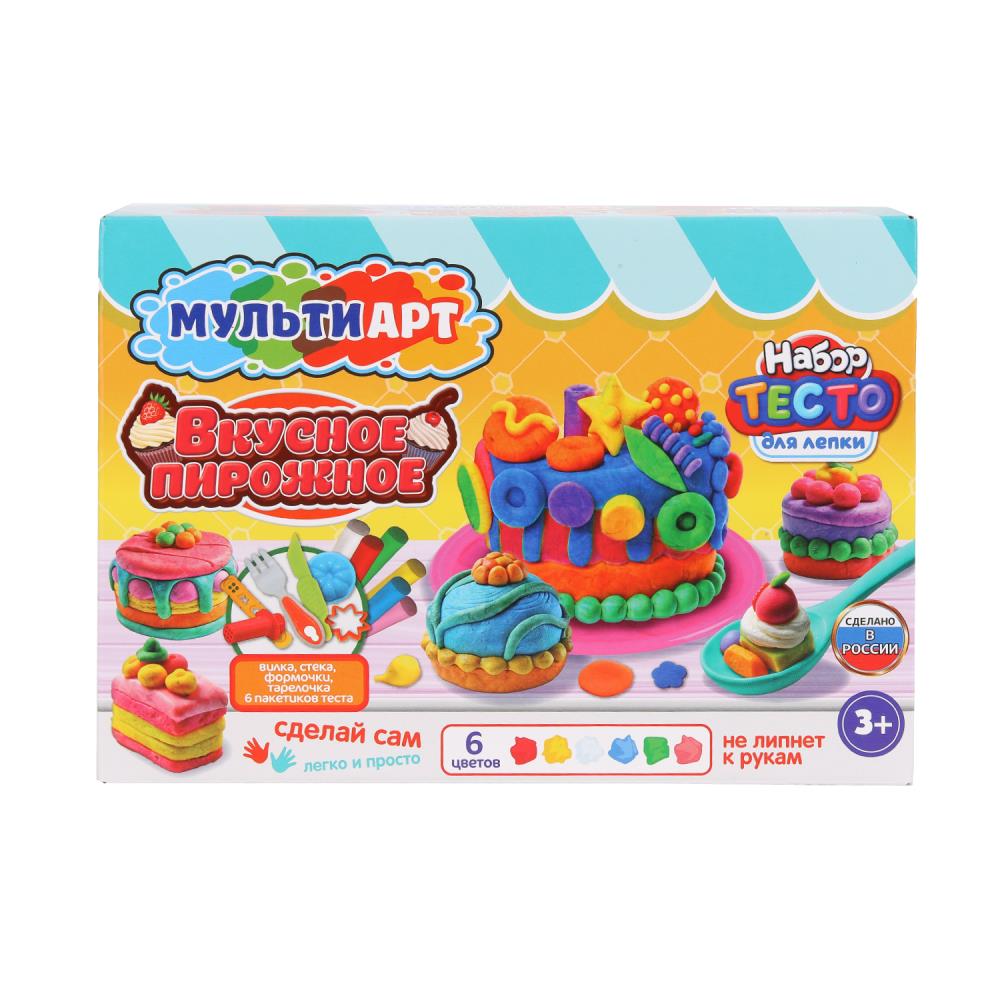 Набор для лепки "Вкусное пирожное" 24 см. MultiArt PDSET-MA120037