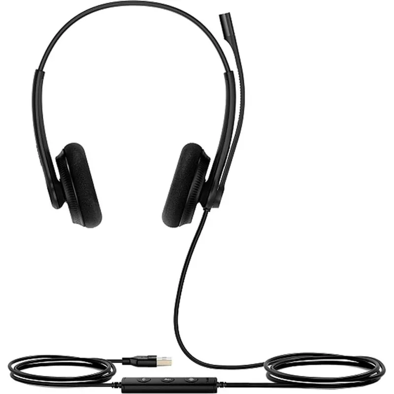 Гарнитура головная Yealink UH34 Lite Dual UC Дуо, Проводная,HD звук, USB 1437812