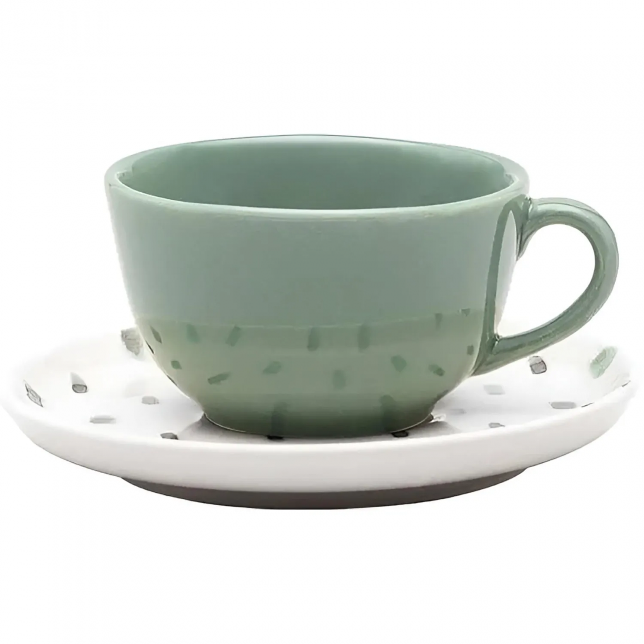 Чайная пара FLAT Shape SAMAMBAIA (чаш200мл,блюд14см)Oxford 136232,AO04-1C01 2365293 404311/136232