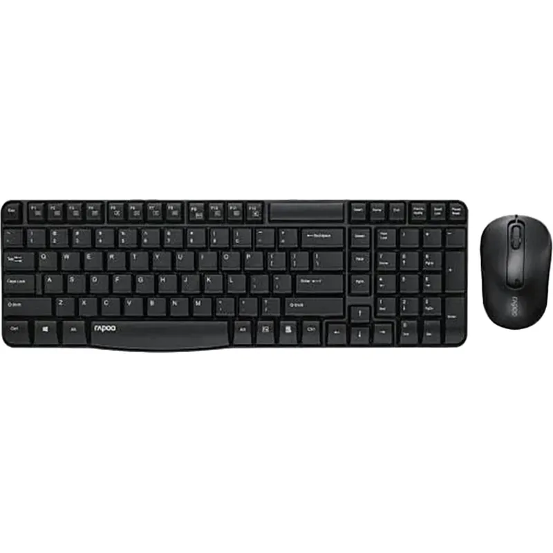 Набор клавиатура+мышь RAPOO проводной X1800S, цвет - черный 2096731