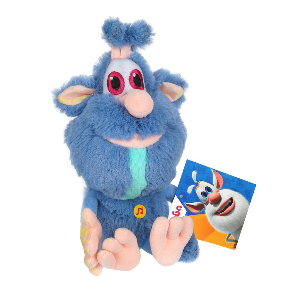 Мягкая игрушка Буба фиолетовый, 20 см, вышитые глаза, звук Мульти-пульти M125352BL-20S