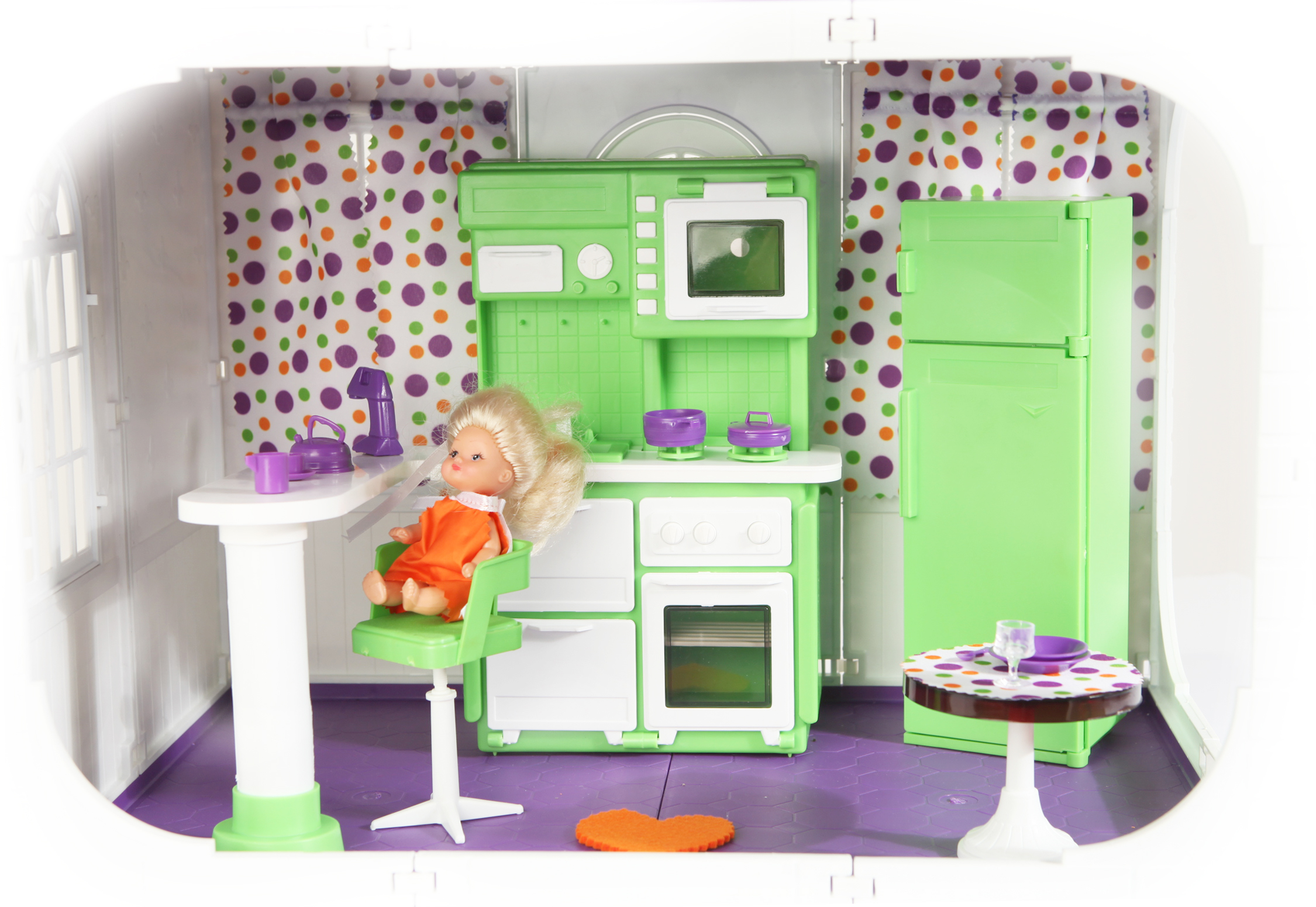 Кухня для кукол Барби огонек