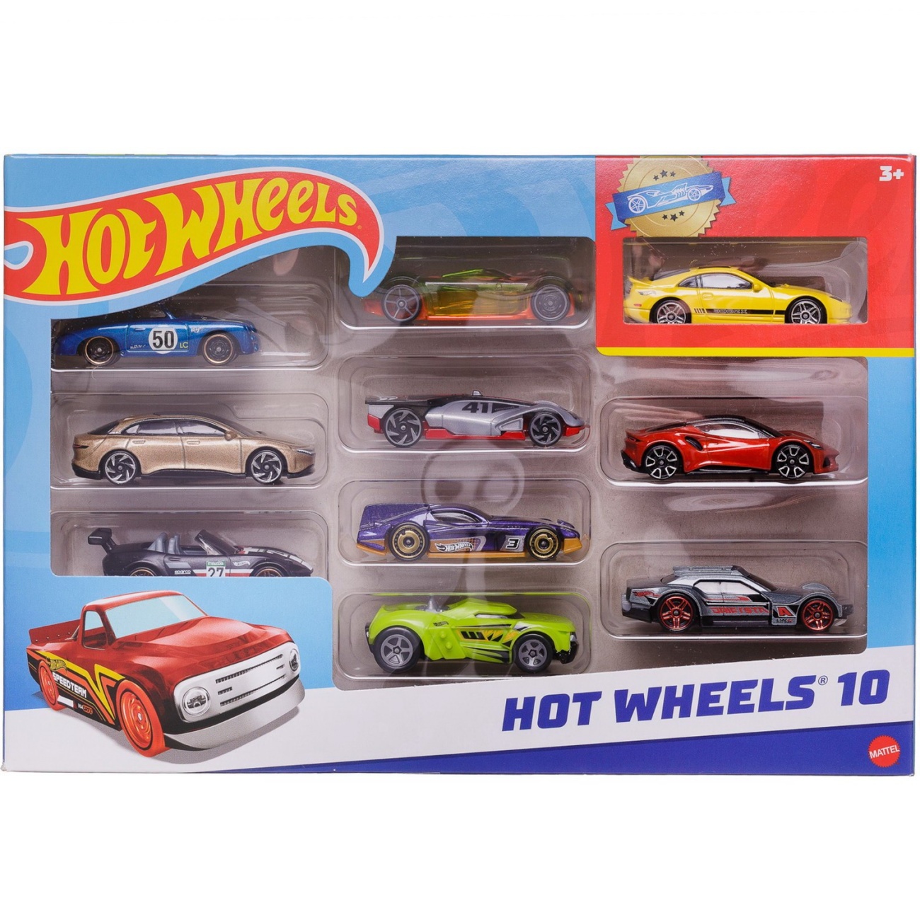 Набор машинок Mattel Hot Wheels Подарочный 10 машинок №19 54886/19