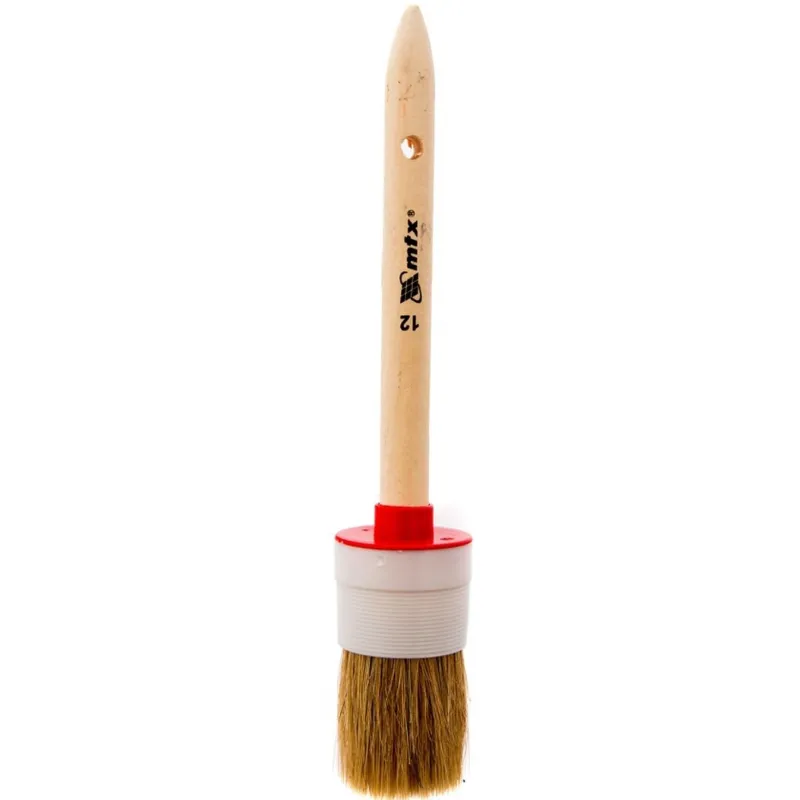 Кисть круглая №12/45 мм натуральная щетина, деревянная ручка MTX 82082 Matrix 1202177
