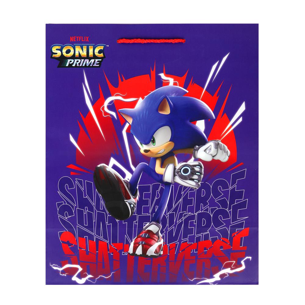 Пакет подарочный матовый Sonic, 26х32х10 см. Чудо праздник PL-117664-SN