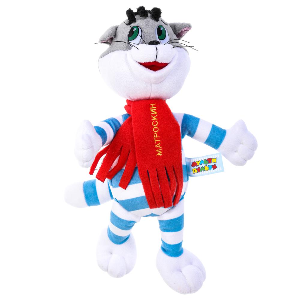 Игрушка мягкая Союзмультфильм Кот матроскин, 18 см. музыкальная Мульти-пульти V62523-18 (24)