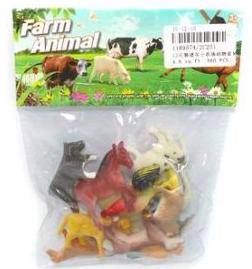 Игровой набор домашних животных Farm animal, 4-8 см, 12 шт Shantou Gepai 2C251