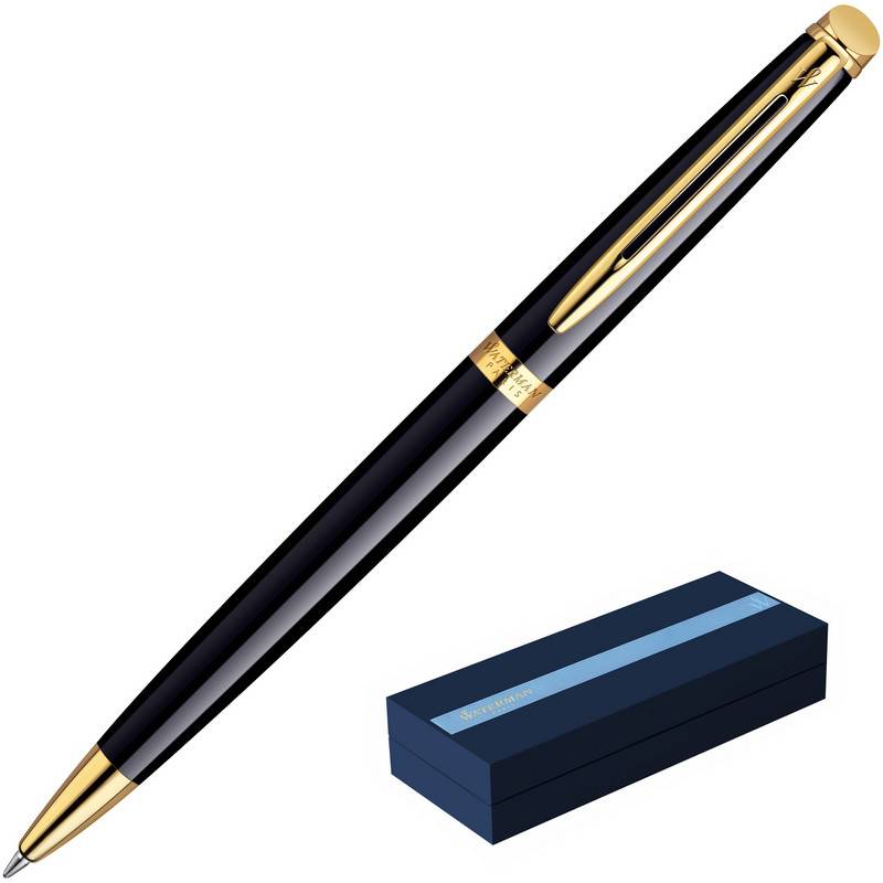 Ручка шариковая WATERMAN HEMISPHERE черн лак с позол, лин сред чернила си 328783 S0920670