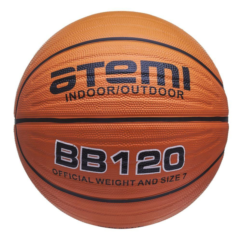 Мяч баскетбольный Atemi,р.7,мягк рез,deep channel,8 панел,BB120,00-00004637 1872092