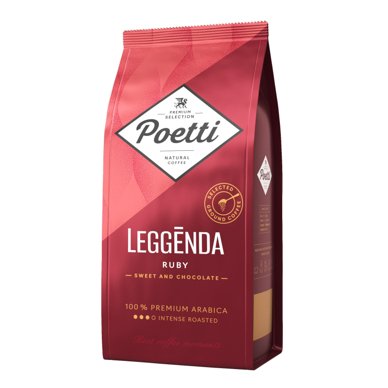 Кофе Poetti Leggenda Ruby молотый, 250г 1642946