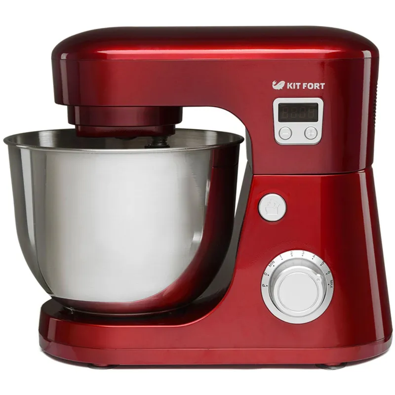 Миксер Kitfort КТ-1308-1,планетарный, красный, 600 Вт, 4,2 л,пластик 863460