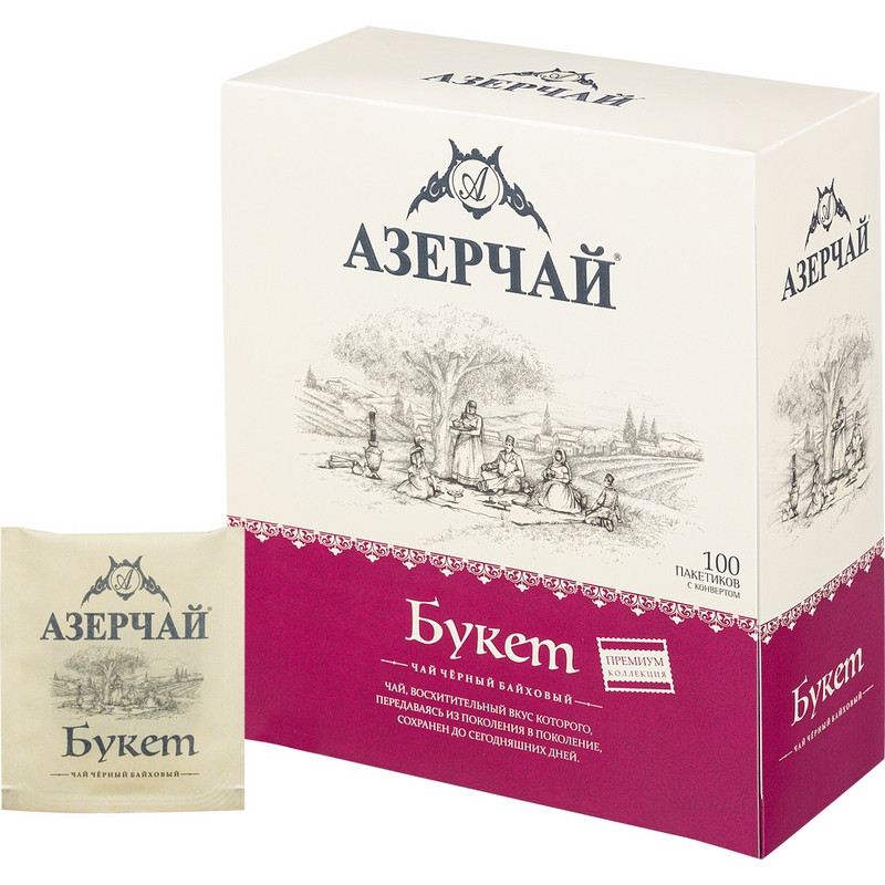 Чай Азерчай Premium Collection Buket черн.байх с кон. 100пакx1,8гр 1176249