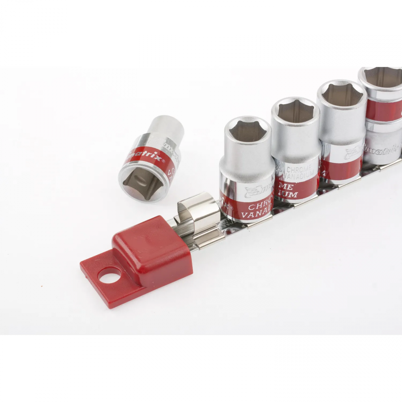 Набор головок торцевых 1/2, 6-гр. CrV, 10 шт (10-22мм) MATRIX 13557 1150029