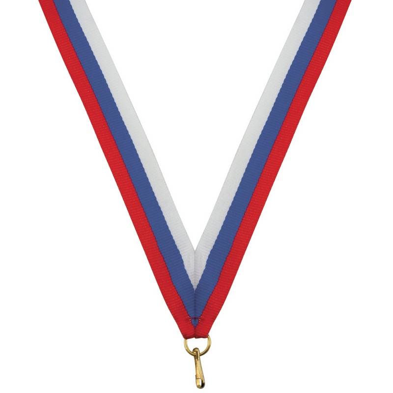 Лента для медалей 22 мм цвет триколор LN5h 1096610