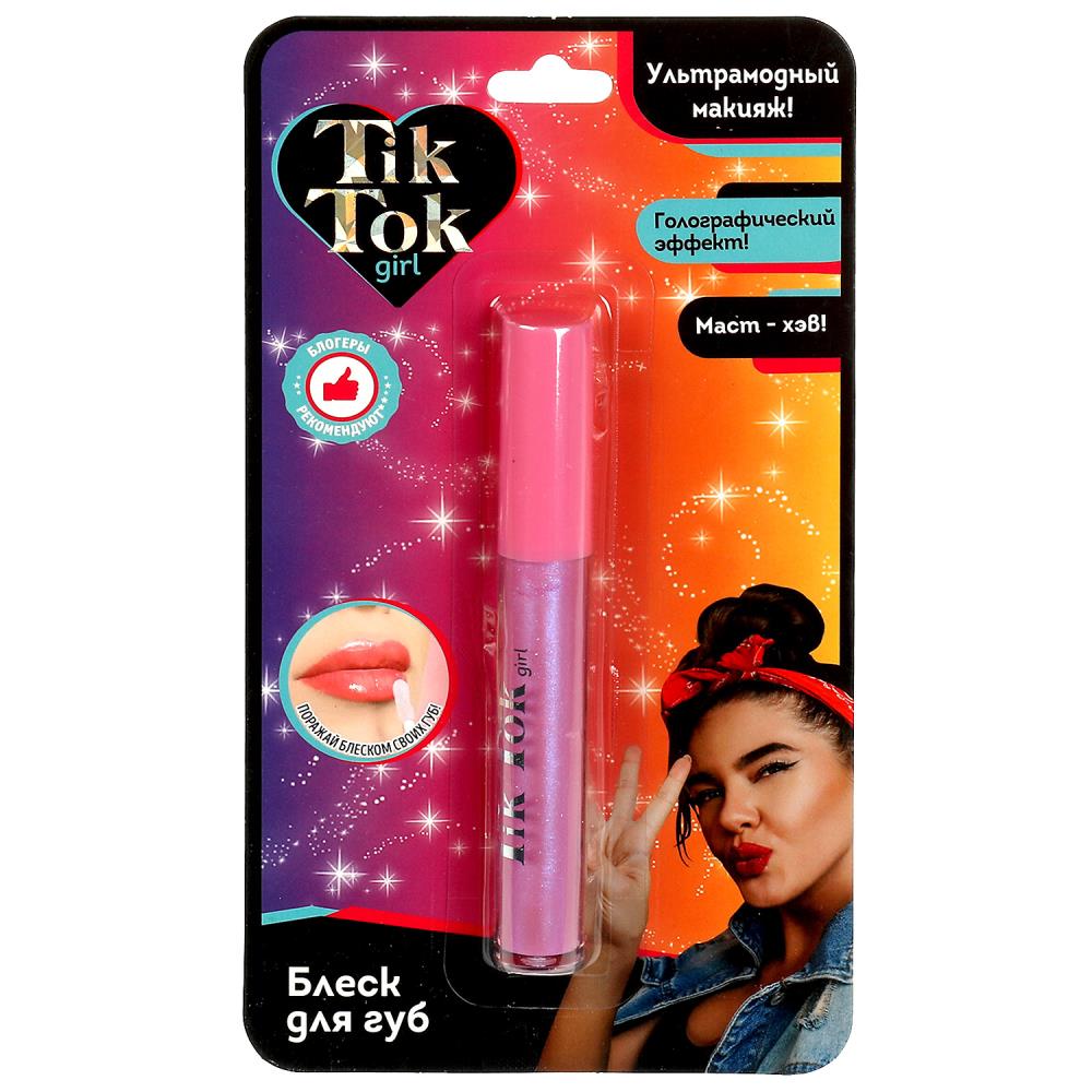 Голографический блеск для губ цвет: розовый TikTok Girl LG77540TTG