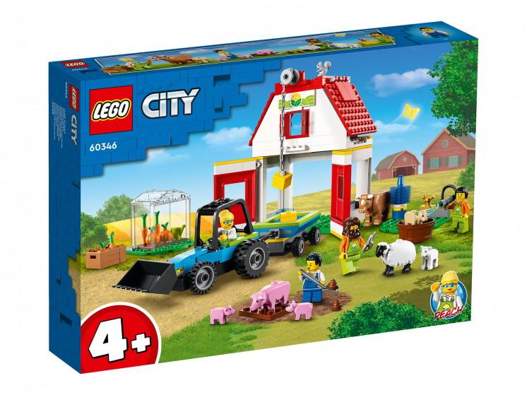 Конструктор LEGO CITY Ферма и амбар с животными 60346-L