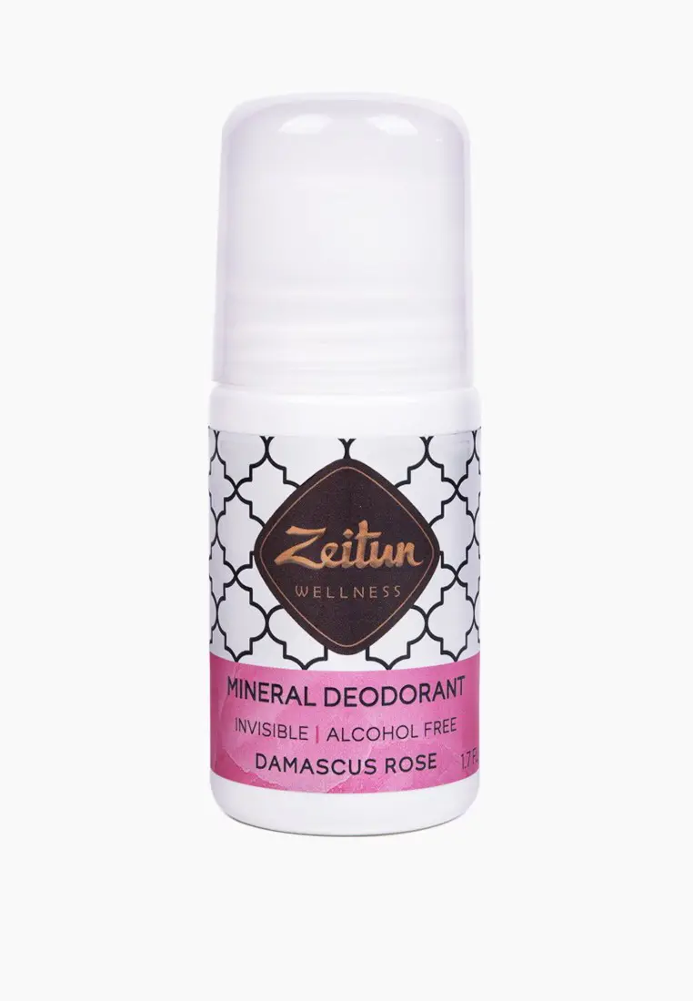 Дезодорант ZEITUN Дамасская роза Минеральный шариковый С коллоидным серебром 50мл 4607137533645