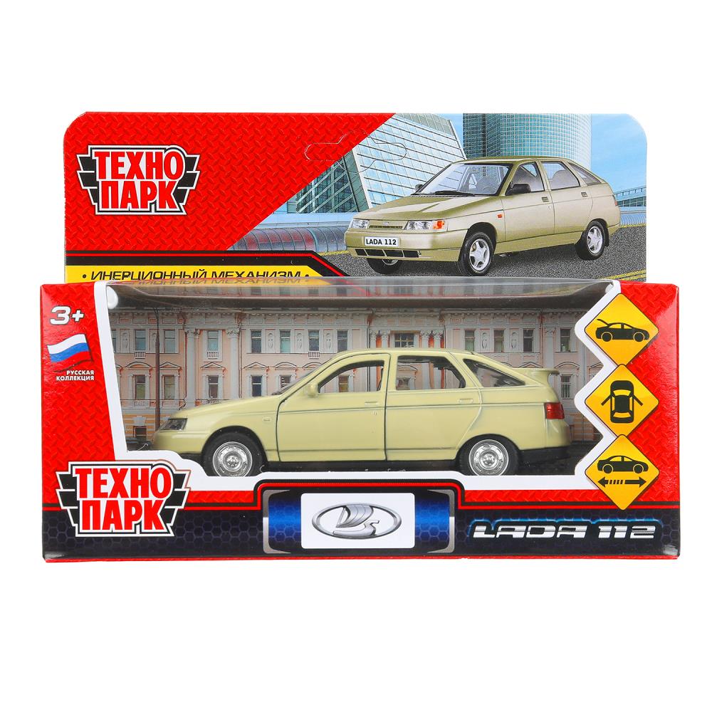 Машина металлическая Ваз-2112, 12 см, бежевая Технопарк 2112-12-BG