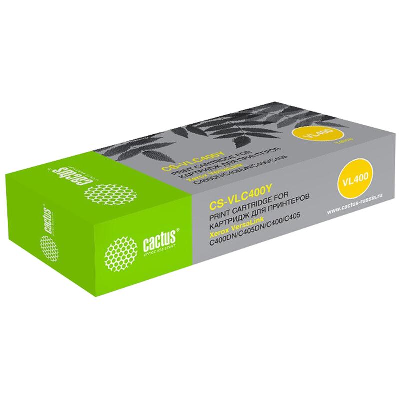 Картридж лазерный Cactus 106R03533(CS-VLC400Y) жел. для Xerox C400DN/C405DN 1665289